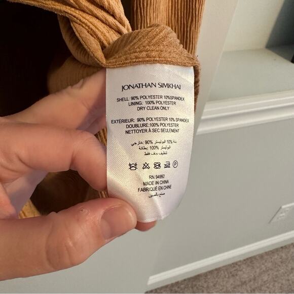 Jonathan Simkhai Tan Orange Top Medium - Picture 9 of 11